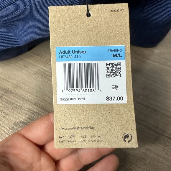 NWT Nike Men's Retro Pro Performance Snapback Hat Size M/L (Navy) HF7482-410 - Picture 14 of 15